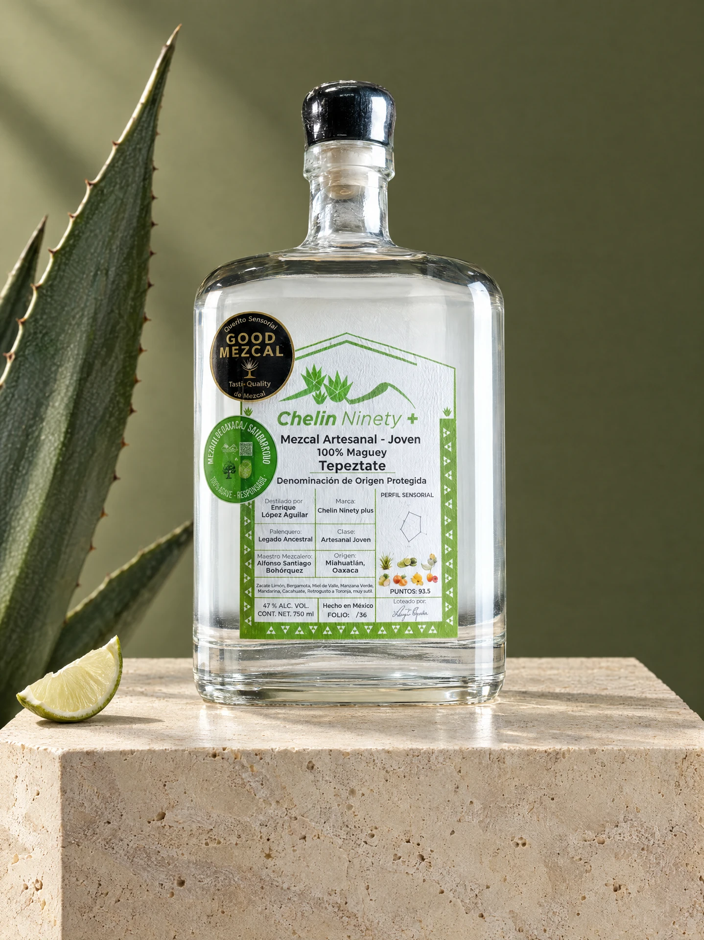 Fotografía de estudio de mezcal Tepeztate
